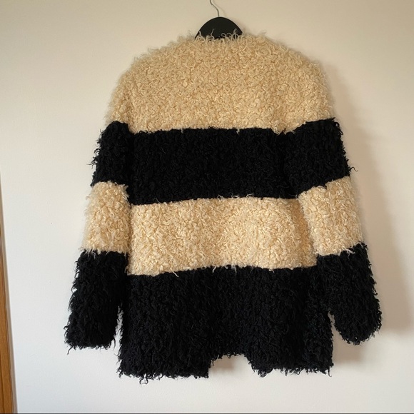 For Sienna | Black & Cream Teddy Jacket - Picture 3 of 5